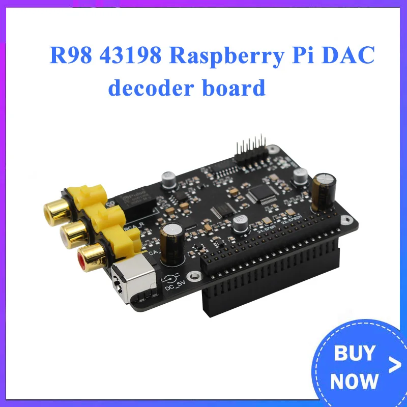 R98 43198 digital broadcast network player Raspberry Pi DAC connected to I2S 384K DSD 256  Raspberryp pi 3B/3B+/4B