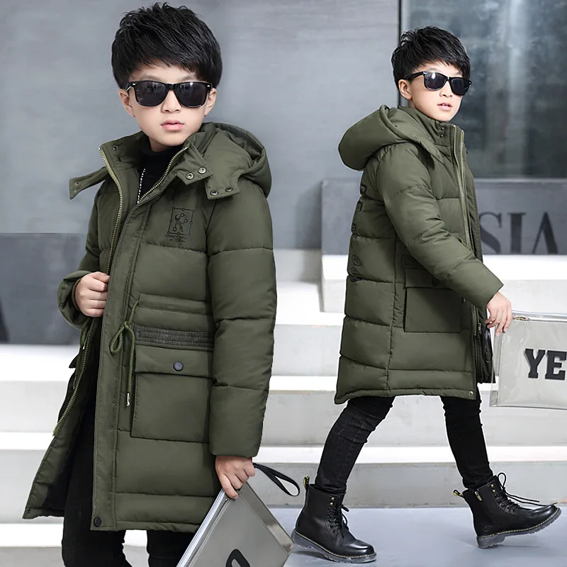 Зимние парки для мальчиков осень 2020 детское утепленное ветрозащитное теплое