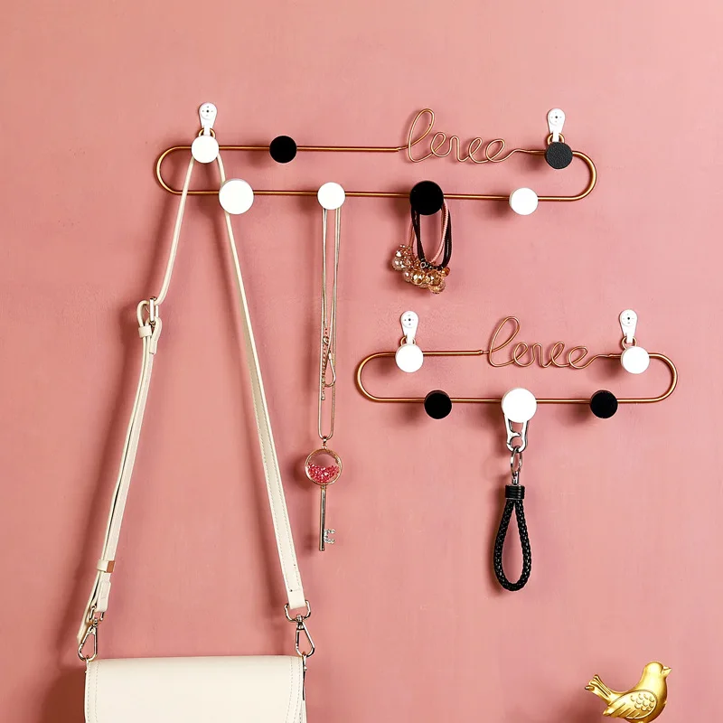 Love Letter Decorative Hooks Living Room Wall Key Hook Bedroom Metal Coat Hook Hook Wall Hook  Hanger