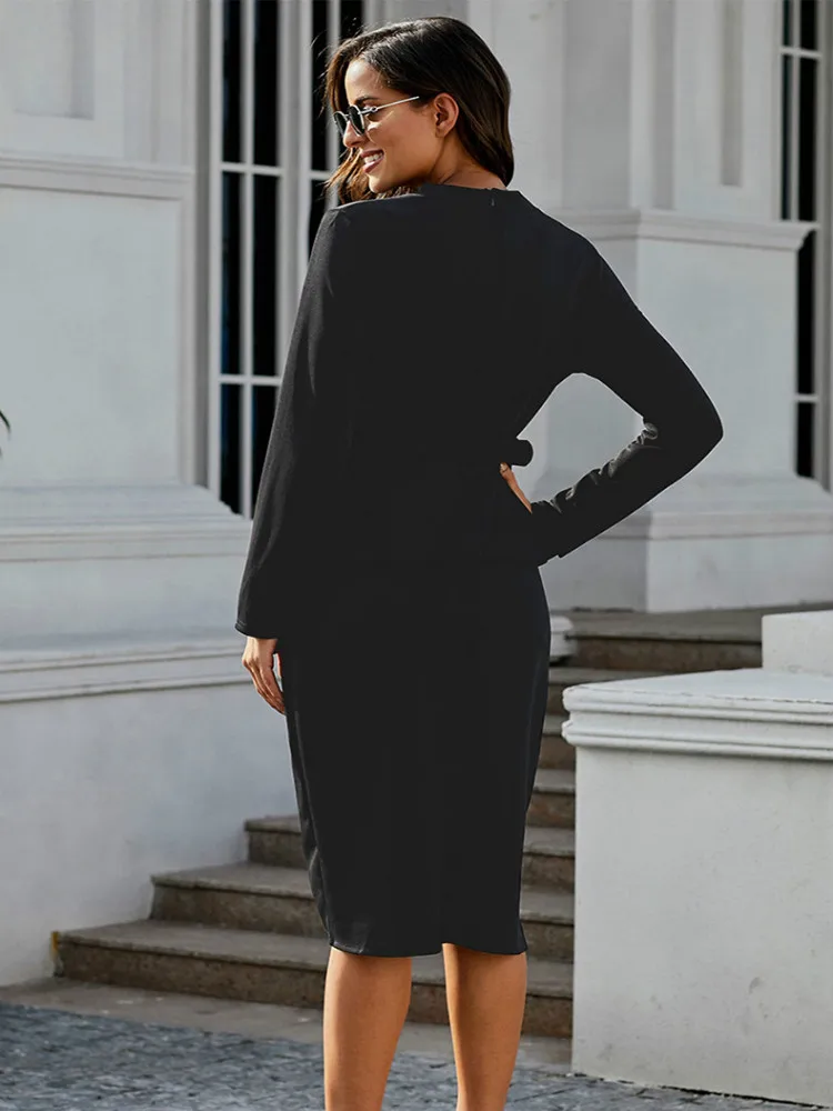 Ruffled Dress Sexy Birthday Dresses Asymmetric Workwear Office Lady Elegant Sleeveless Slim Club Instagram Fashion 2020 | Женская одежда