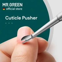 mr green cuticle remover dead skin pusher surgical grade stainless steel nail art manicure tools scraper nail cleaner trimmer