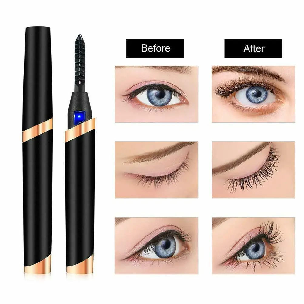 

Новинка 2022, электрическая бигуди для ресниц с подогревом, с расческой, инструмент для макияжа, для укладки