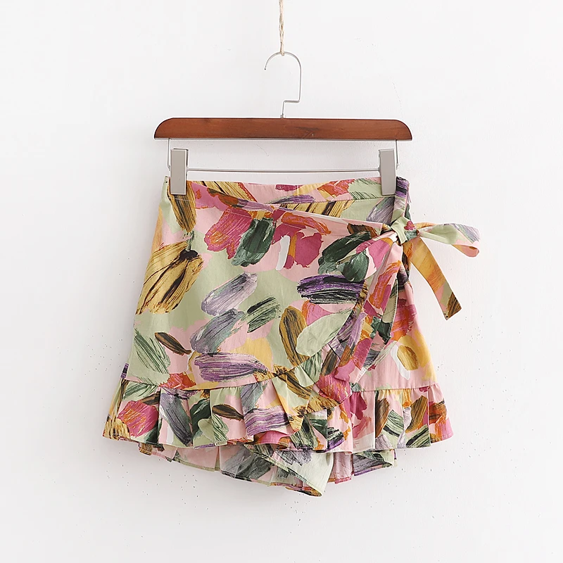 Женская короткая юбка с высокой талией пляжные шорты новый дизайн лето 2019 |