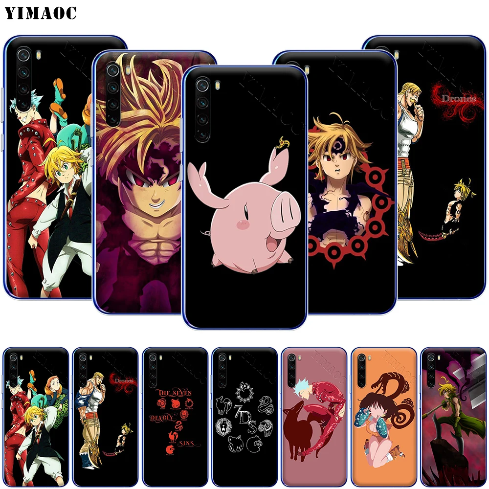 Чехол YIMAOC Nanatsu no Taizai Seven для Xiaomi Redmi Note 8 8A 7 6 5 5A Pro 4X 4A Prime Plus|Бамперы| |