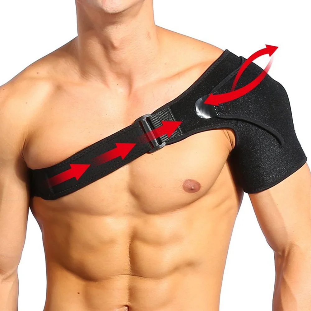 

Shoulder orthosis Adjustable Shoulder Support with Neoprene Pressure Cushion Shoulder Compression Sleeve Injury Prevention