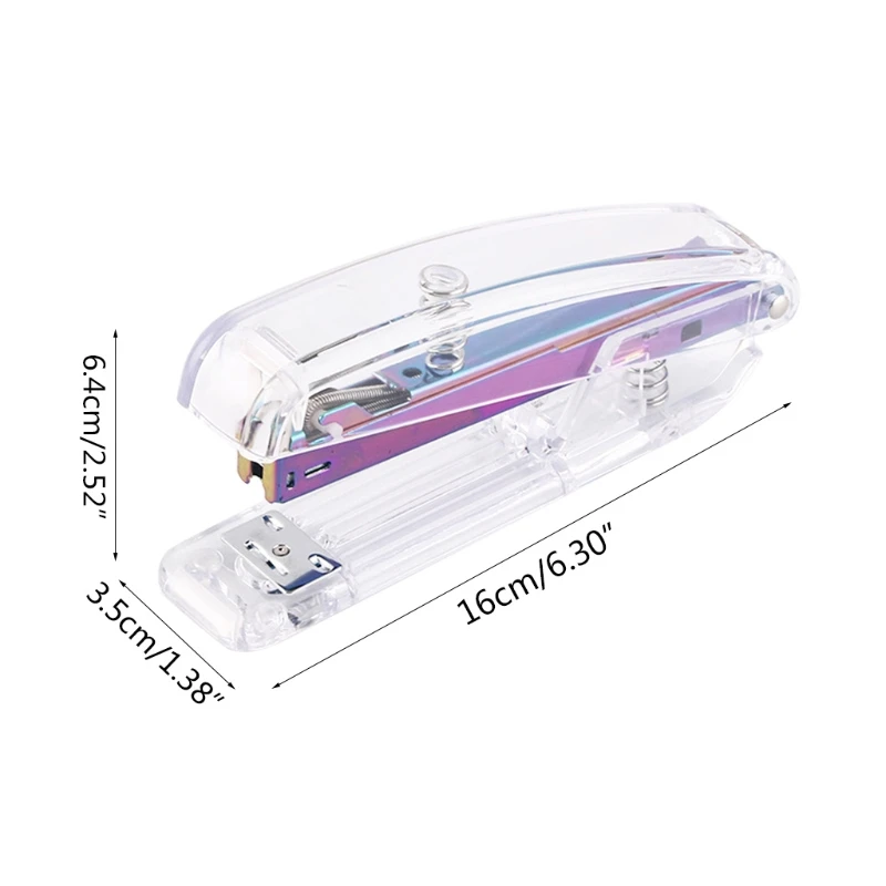 

Pack of 30 Colorful Binder Clip Stylish Colorful Stapler Functional Stapler Sets 85DC