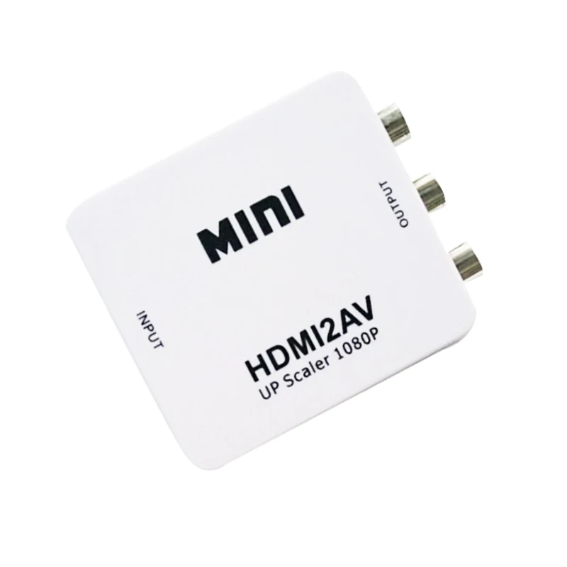HDMI-compatible to RCA Converter AV/CVBS L/R Audio Video Set Top Box Up Scaler 1080P MINI HD2AV Support NTSC PAL Output HD To AV images - 6