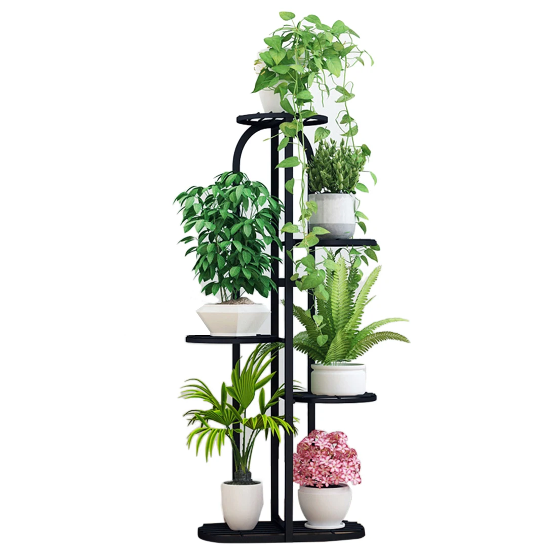 

5 Tiers Wroght Iron Plant Stand Flowerpot Holder Home Decor Living Room Indoor Floor Style Modern Simple Plant Stands Rack
