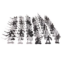 60pcsset medieval war simulation warriorsmodel soldier static sand table accessories diy scene middle ages knights