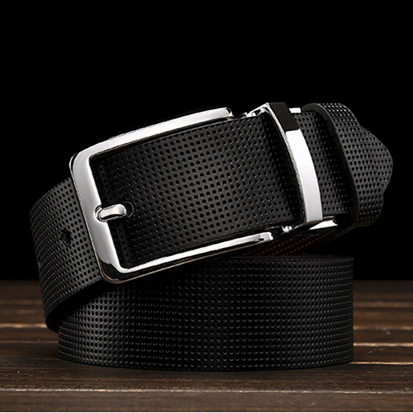 

Мужской/женский кожаный ремень с пряжкой из сплава