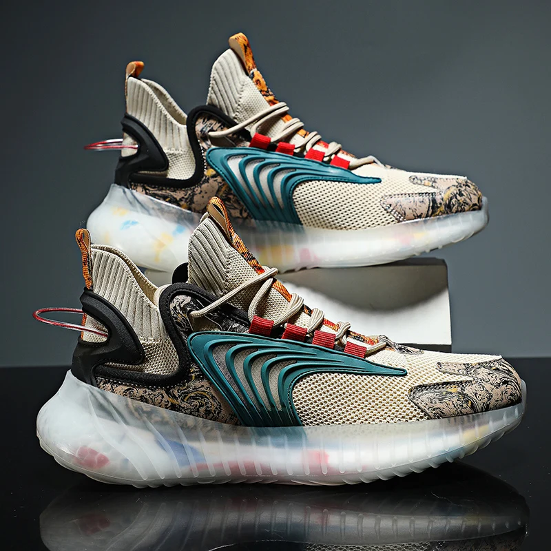 

2022 Men Shoes Designer Sneakers Trendy Casual Male Sport Running Shoes Comfort Walking Trainers Tenis Footwear Light Breathable