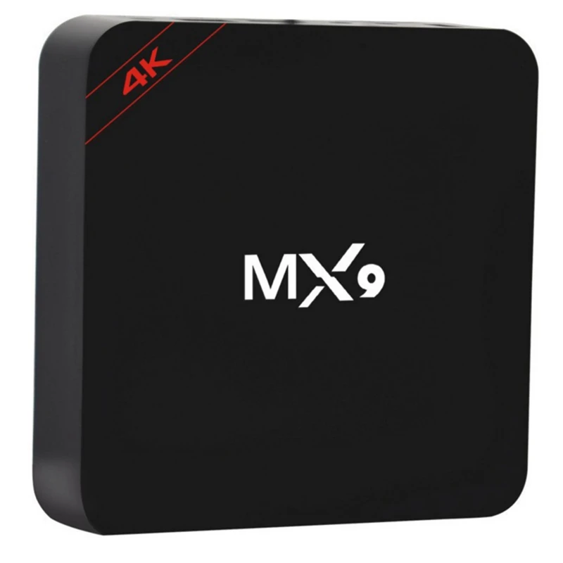 

New TV Box MX9 4K Quad Core 1GB 8GB Android 4.4 TV BOX 2.0 HD HDMI SD Slot 2.4GHz WiFi Set Top Box Media Player EU Plug