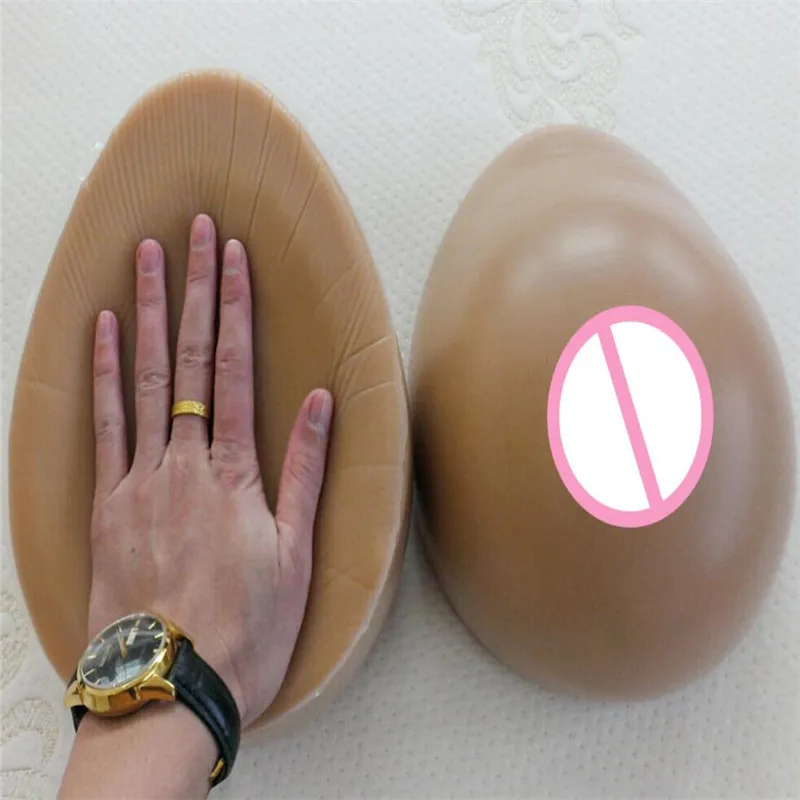 New 6000g Huge Silicone Breast Forms Suntan False Big Breast for Crossdresser Transgender Enhancer Drag Queen Mastectomy Shemale