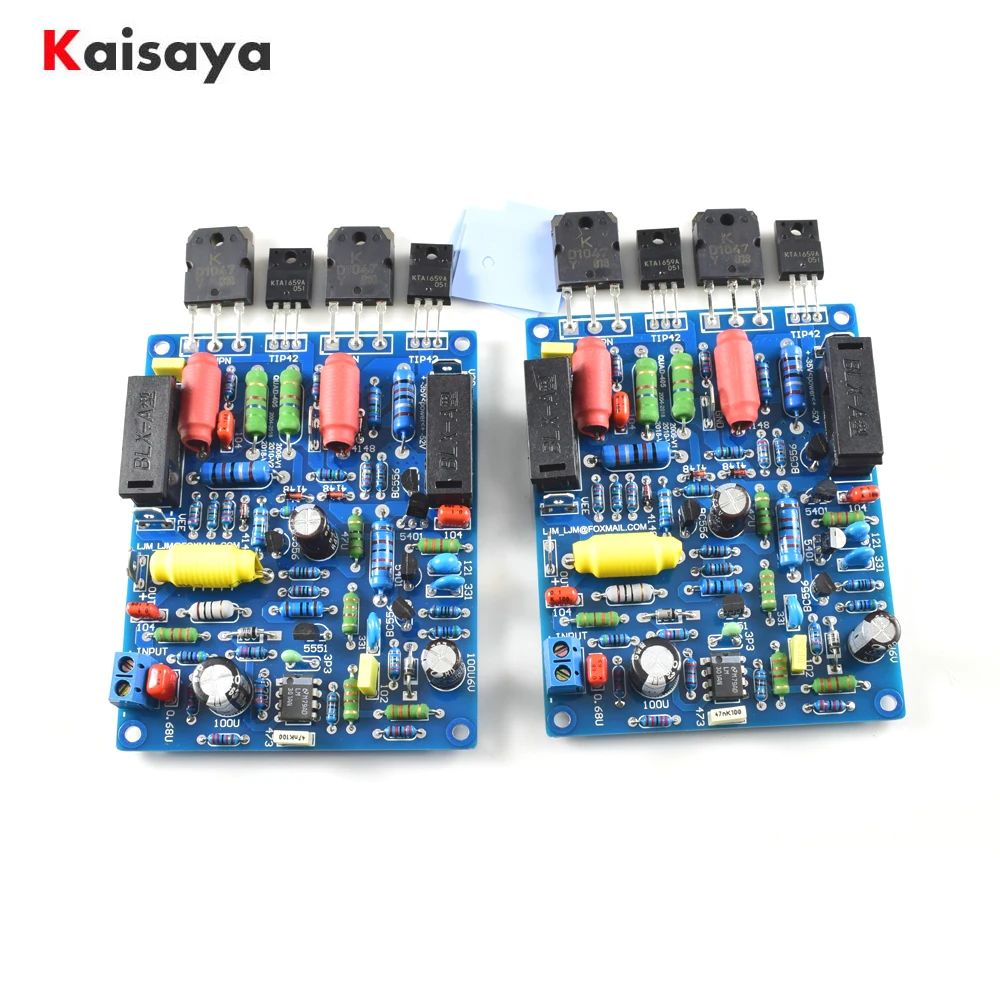 2 шт 2 канала QUAD405 100 Вт+ 100 Вт аудио усилитель мощности доска DIY KIT собранная доска