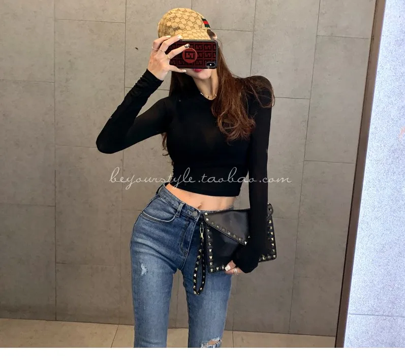 Новинка Весенняя женская черная однотонная красная Сексуальная облегающая