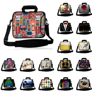 duo zippers laptop messenger briefcase 10121314151711 6 inch notebook shoulder strap carry bag case for lenovo yoga huawei free global shipping
