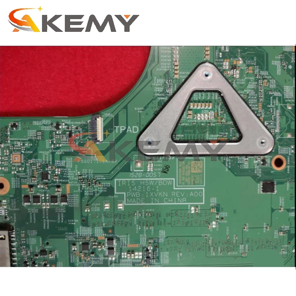 Akemy I3-4005U 920 м 2 ГБ для Dell Inspiron 3458 3558 Материнская плата ноутбука 14216-1 CN-0CT7C8 CT7C8 ПРБ: 1XVKN