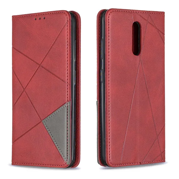 Флип-кейс для Nokia 1 Plus Магнитный абсорбционный кожаный чехол-Кошелек Чехлы с опорой чехол для Nokia 4,2 3,2 2,2 Чехол-держатель для карт чехол книжка - Цвет: Red