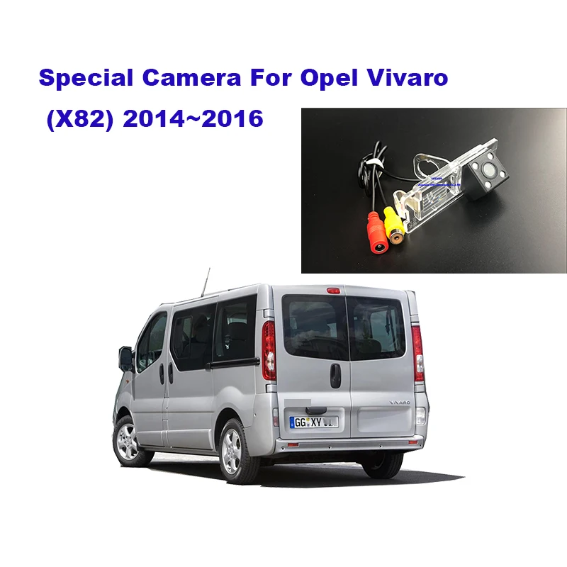 Yessun rear camera Car Rear View Camera HD Night Vision Reverse Camera IP67 DC 12V For Opel Vivaro X82 2014~2016