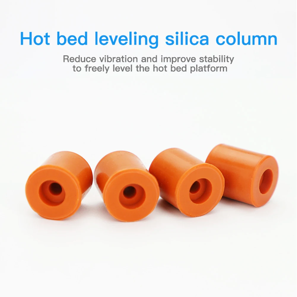 

4pcs Silicone Hot Bed Leveling Columns for Creality Ender-3 3S 3 Pro 3 V2 CR-10 10S 10 V2 10 Mini 3D Printer Parts Accessories