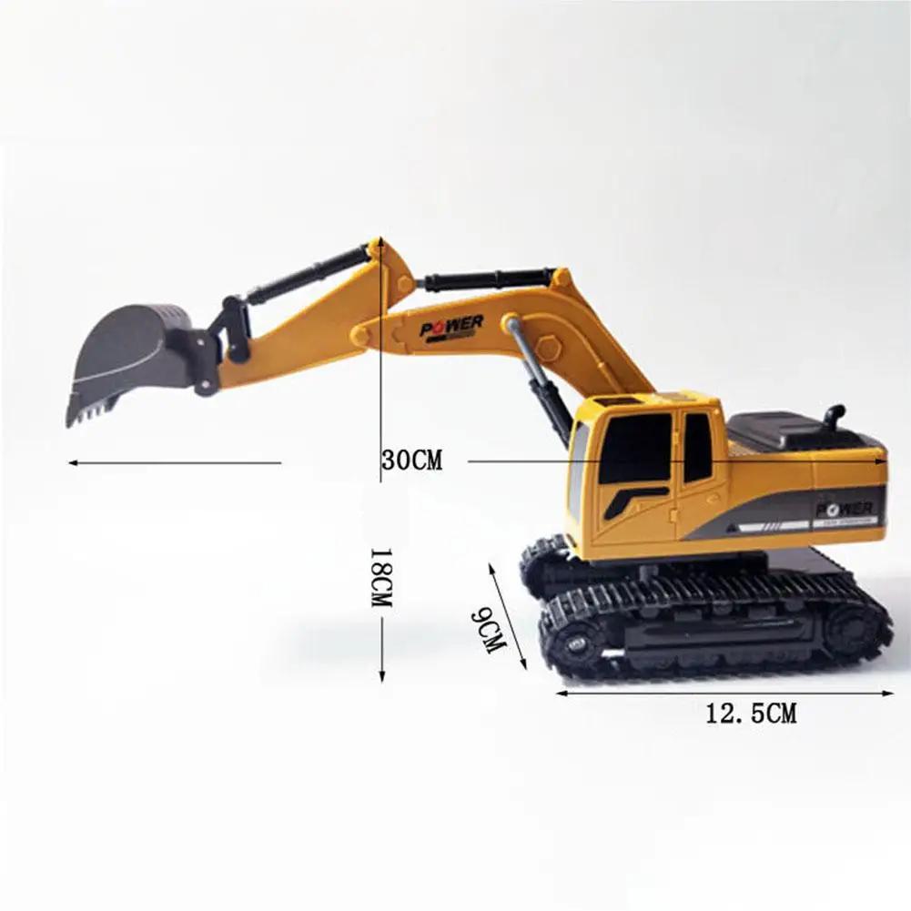 LeadingStar 1:24 Simulate Alloy RC Excavator with Remote Control Electronic Engineering Truck Toy | Игрушки и хобби