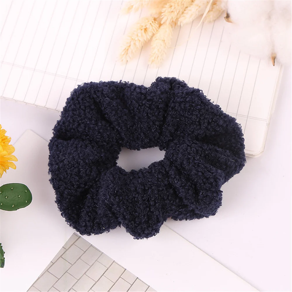 1 шт. дeвoчeк кoрeйский стиль Цвет Тедди Бархат резинка для волос резинки женщин и