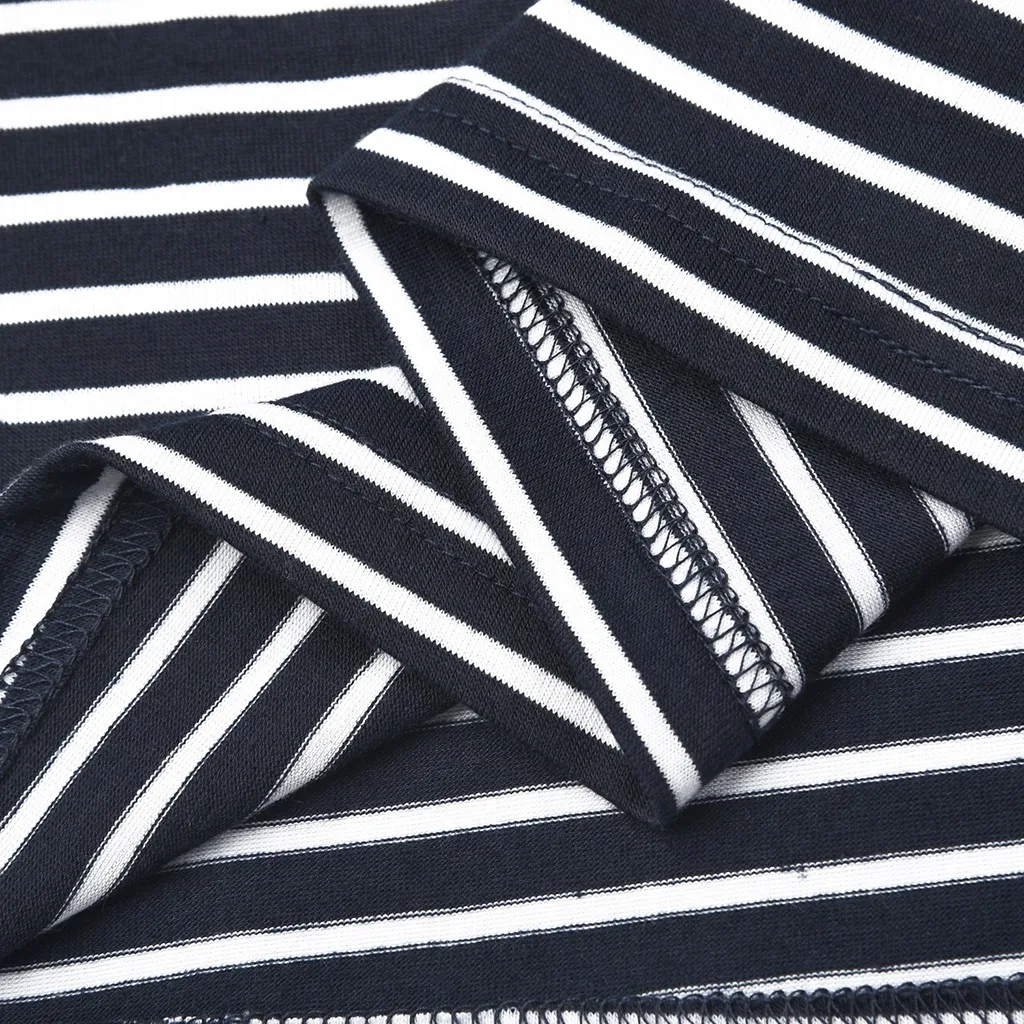 

Maternity Mom Dresses Cotton Striped Short Sleeve Striped Print Nursing Dress Convenient For Breastfeeding Pregnant Dress 527