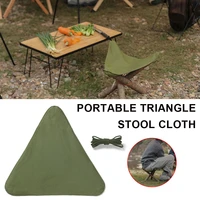 outdoor camping folding stool canvas portable triangle stool waterproof cloth handmade pony fishing stool diy camping chairs