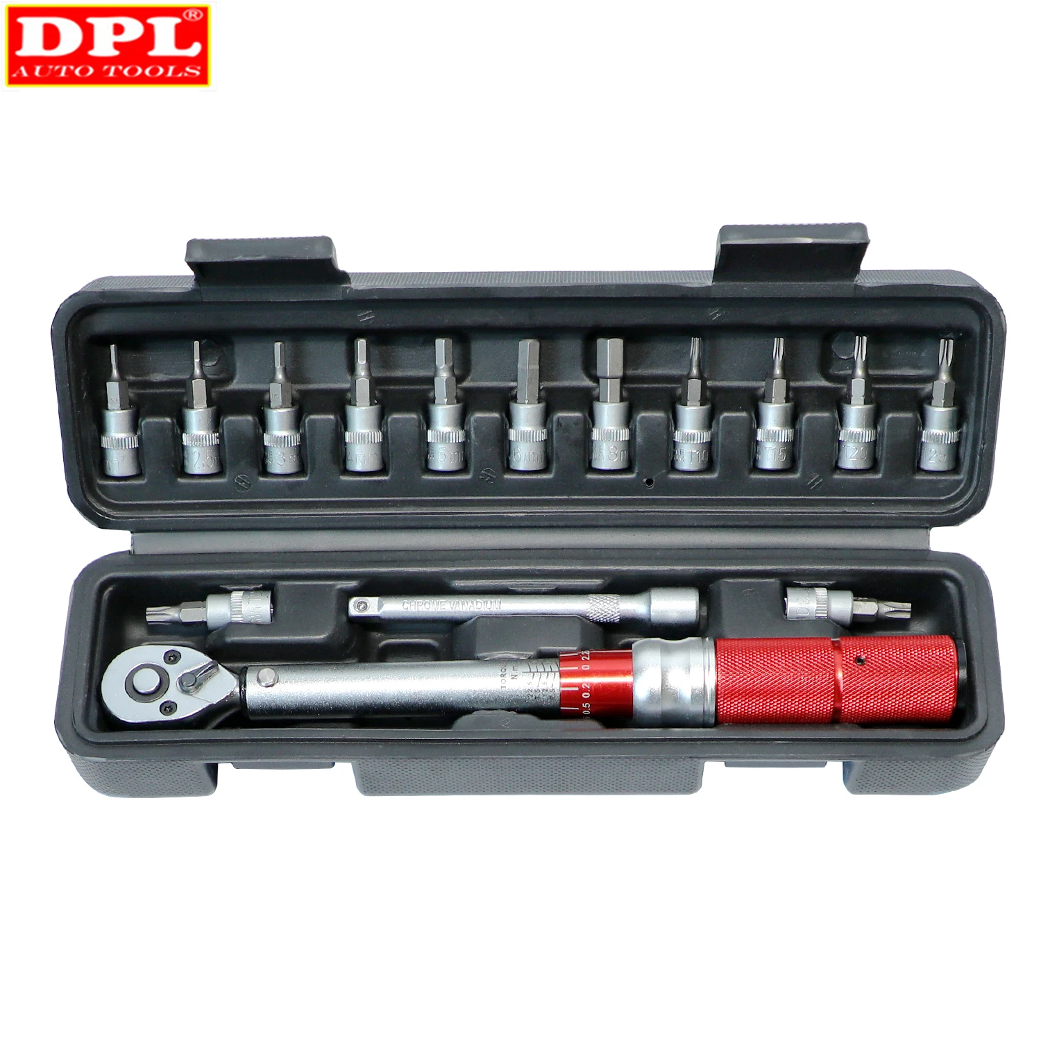 

15pcs Cycling Bicycle Repair Tools Steel Outdoor Ratchet Mini Adjustable Socket Allen Key Torque Wrench Set Manual Spanner