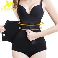 ningmi slimmer waist trainer bodysuit tummy control panties with hook women butt lifter body shaper shapewear slimming underwear