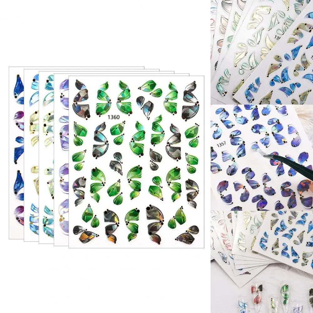 

Easy to Apply Vivid Color Manicure Art Ballet Streamers Transfer Sticker for Girls