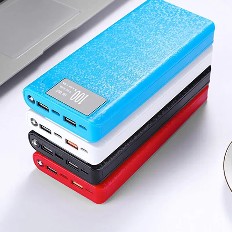 QC 3,0 Dual USB+ type C PD 8x18650 батарея DIY Блок питания светодиодный свет быстрое зарядное устройство для iPhone samsung сотовый телефон планшет 37MC