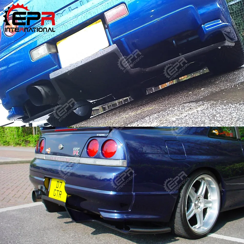 Для Nissan Skyline R33 GTR TS стиль углеродное волокно глянцевый готовый Тип 2 задний