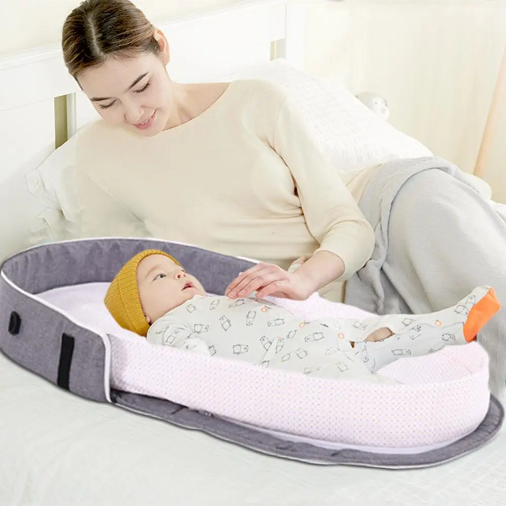 Портативная бионическая детская кроватка безопасная изолирующая кровать