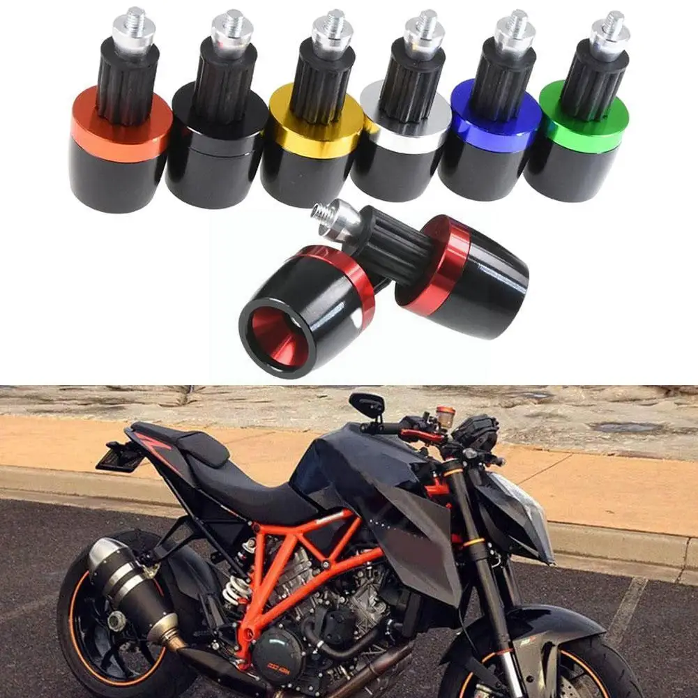 

Motorcycle Accessories Handle Bar Grips Ends Counterweight Cap Sliders Handlebar Plug Universal U9U0