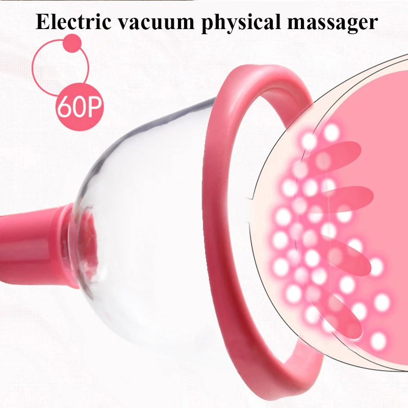 

Electric Breast Massager Enlargement Pump Breast Massager Infrared Heating Therapy Enhancing Cup Body Shaping Beauty Device