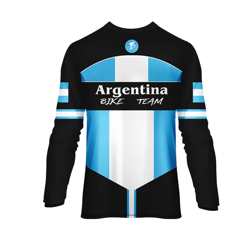 WAMNI футболка с длинным рукавом и v образным вырезом для езды на велосипеде Мужская