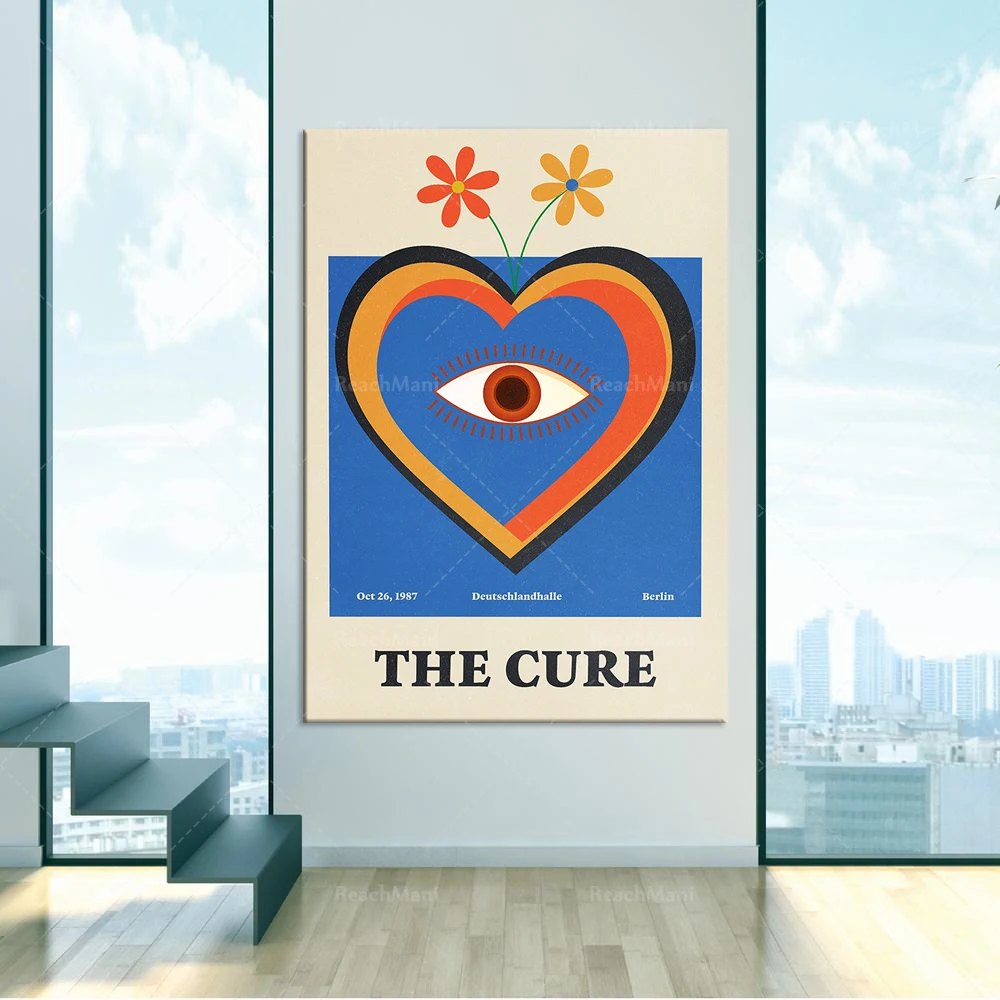 Постер The Cure-Music-Роберт Смит-группы-Gig-Art Print Home минимализм украшение спальни холст
