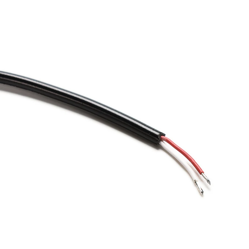 

DC 5.5 x 2.1mm Power Plug Connector Male Right Angle Jack Cord Cable Wire Black