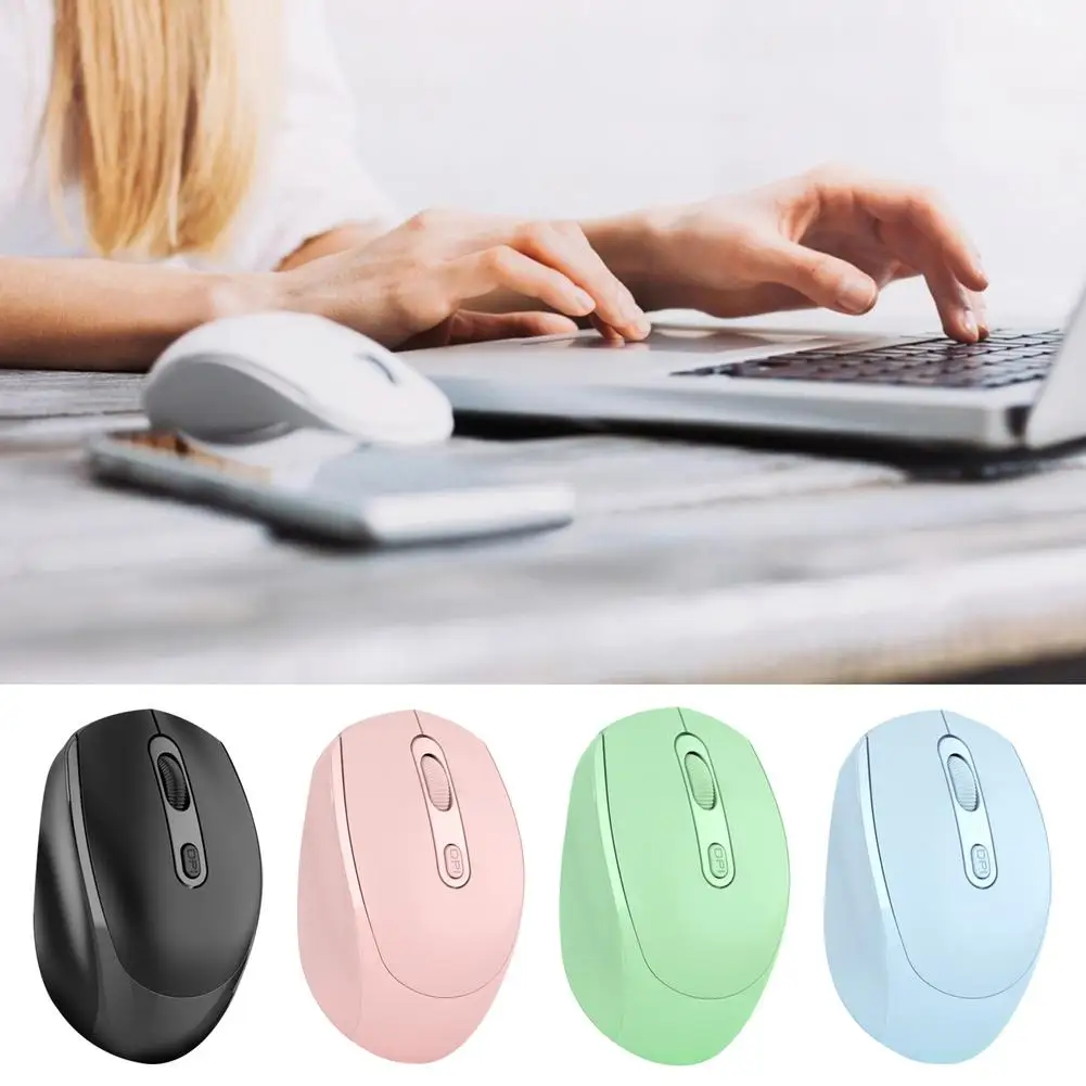 

Wireless Gaming Mouse Ergonomic 4 Buttons 1600DPI Rechargeable Computer Gamer Mice Silent Mute Dual-Mode Mause For PC Laptop
