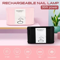 36w 12 led foldable nails lamp usb charging nail dryer machine phototherapy portable lamp for drying uv nails gel polish tools