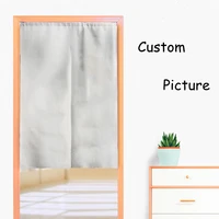 customized picture design door curtain home bedroom kitchen decoration polyester half curtains