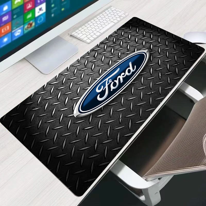 

Luxury Ford Logo Desk Mat Gaming Mouse Pad Non-slip Natural Rubber Computer PC Game Accessories Large Mouse-Pad