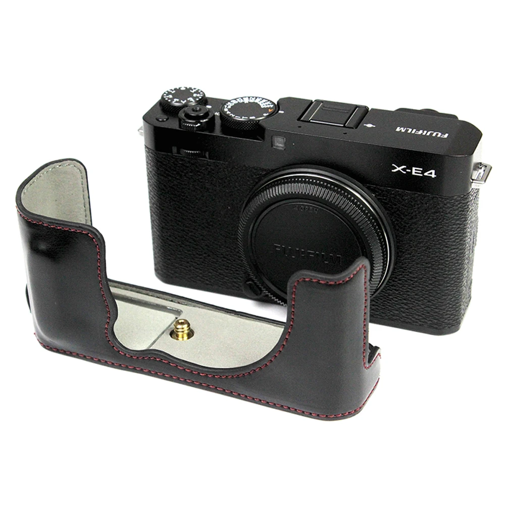 pu leather camera bag micro single fuji xt4 xe4 xs10 xt3 xt2 xt10 xt20 xt30 base leather case hot shoe cover shutter button free global shipping