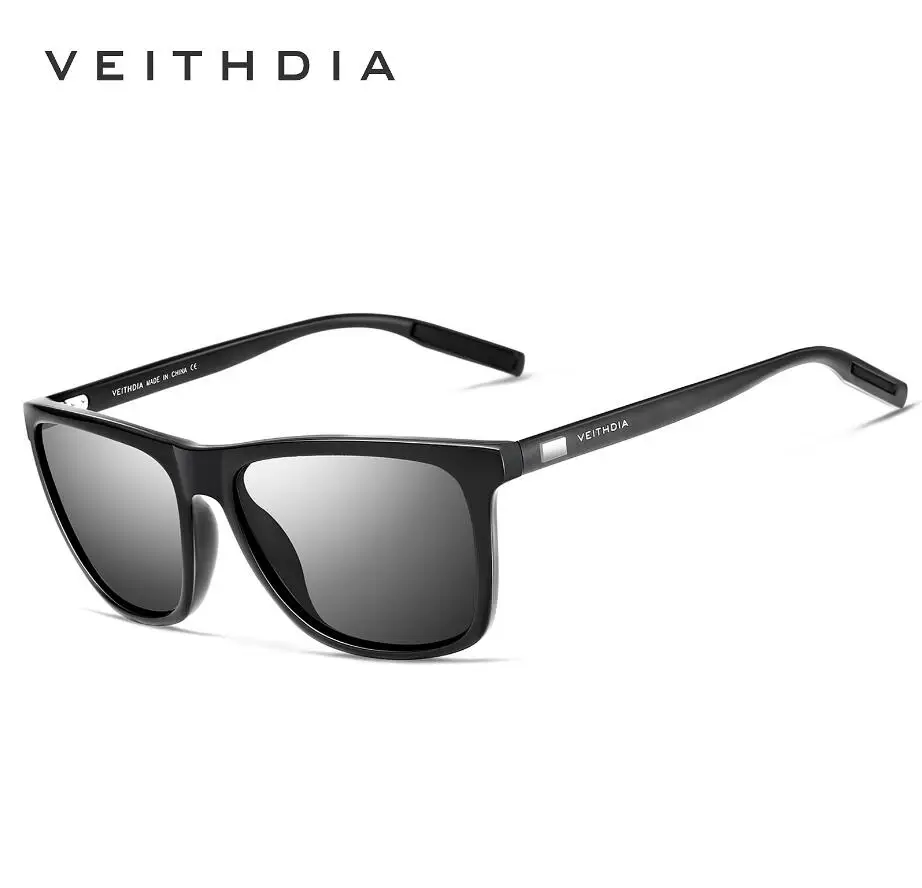 Бренд VEITHDIA унисекс Ретро стиль алюминий + TR90 солнцезащитные очки поляризационные