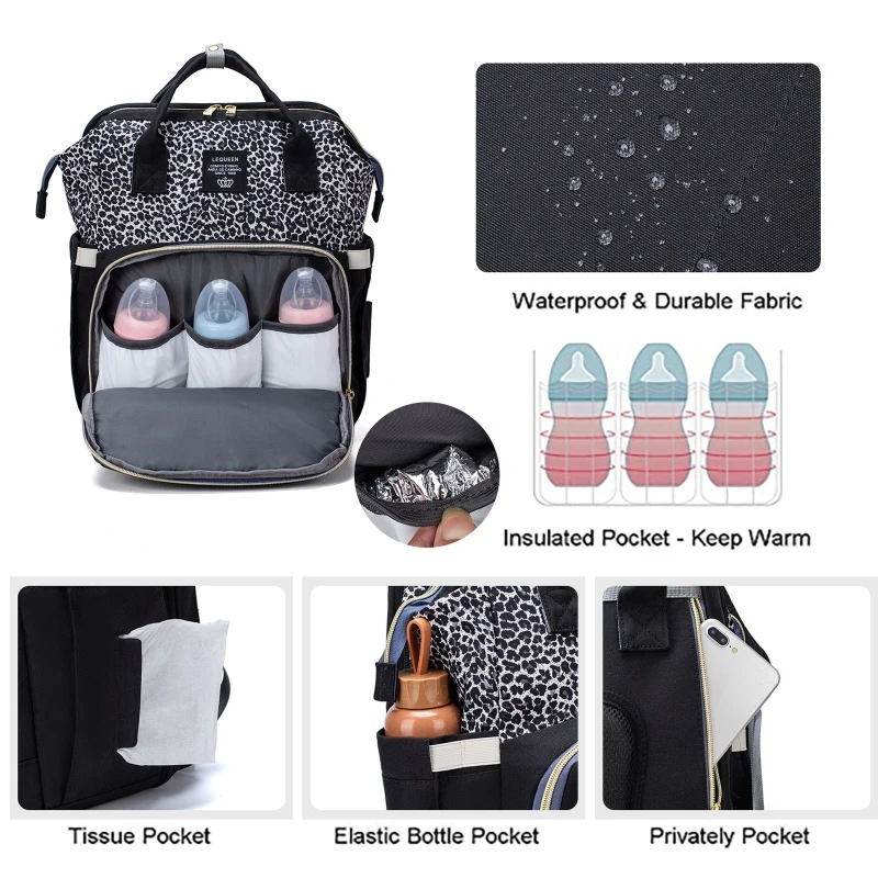 

Large Capacity Folding Crib Mother-baby Backpack Foldable Baby Bed Handbag Bags