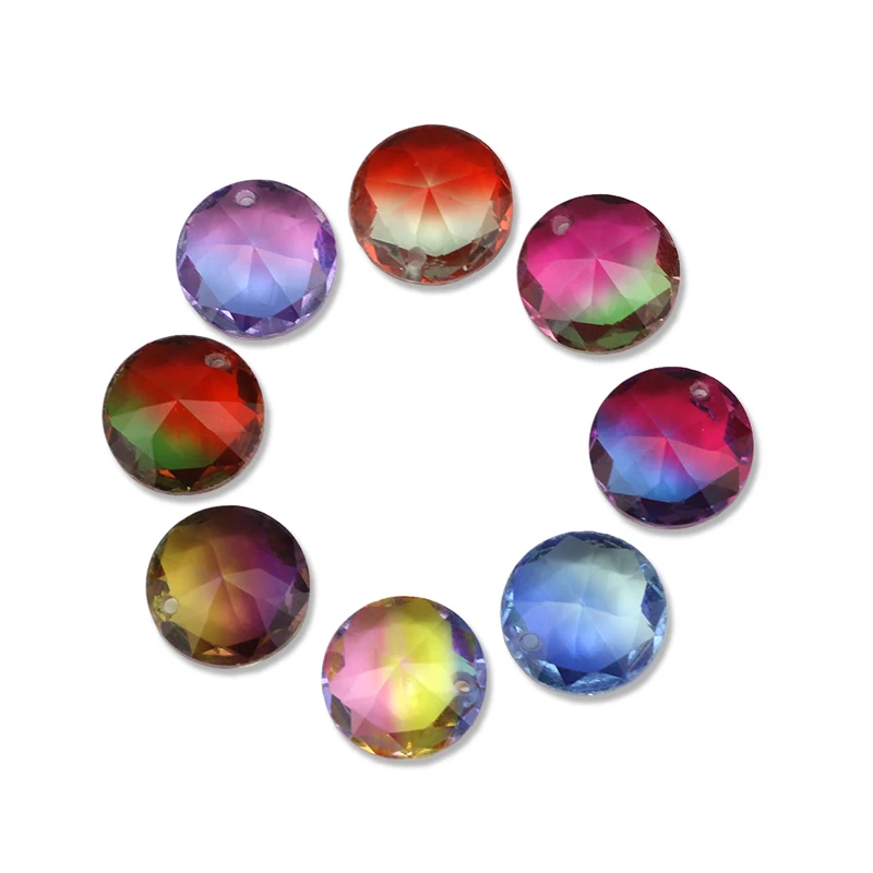 Новые многоразмерные круглые серьги с кристаллами в форме капли одним