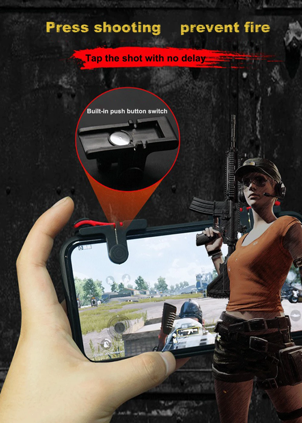 Мобильный игровой контроллер PUBG мобильный pubg ключ захват игровые джойстики 4 5-6 5