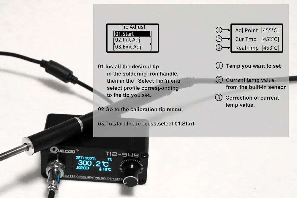 Мини-паяльная станция STM32 Электронная паяльная 1 3 дюймов цифровая припой