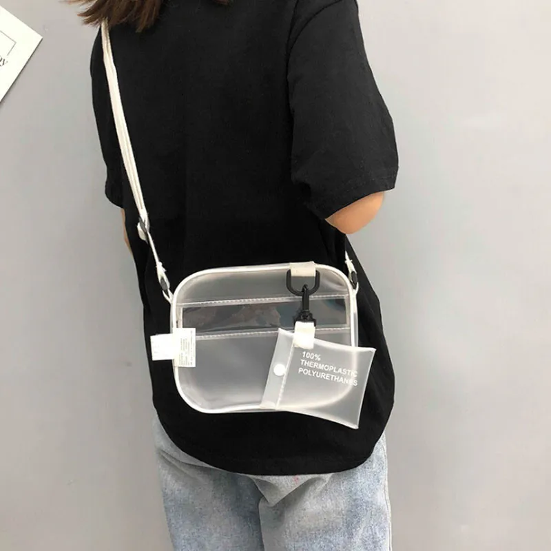 Фото Women PVC Transparent Chain Cross Body Shoulder Bag Tote Jelly Summer Handbag Багаж и сумки Women PVC Transparent Chain Cross Body Shoulder Bag Tote Jelly Summer Handbag Багаж и сумки
